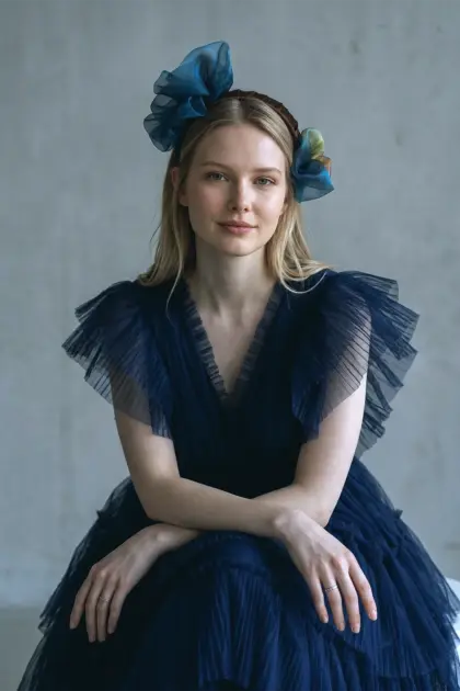 Valentina Floral Taç Tasarım davet tacı