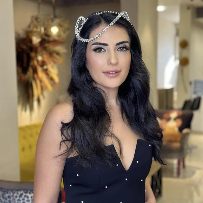 el yapımı taşlı nişan tacı